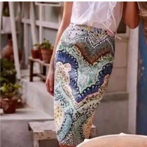 Anthropologie Moulinette Soeurs Riverwood Floral Pencil Skirt